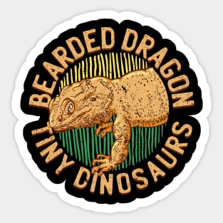 Bearded Dragon Funny Tiny Dinosaurs Sticker